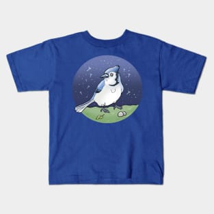 Bluejay Night Sky Kids T-Shirt